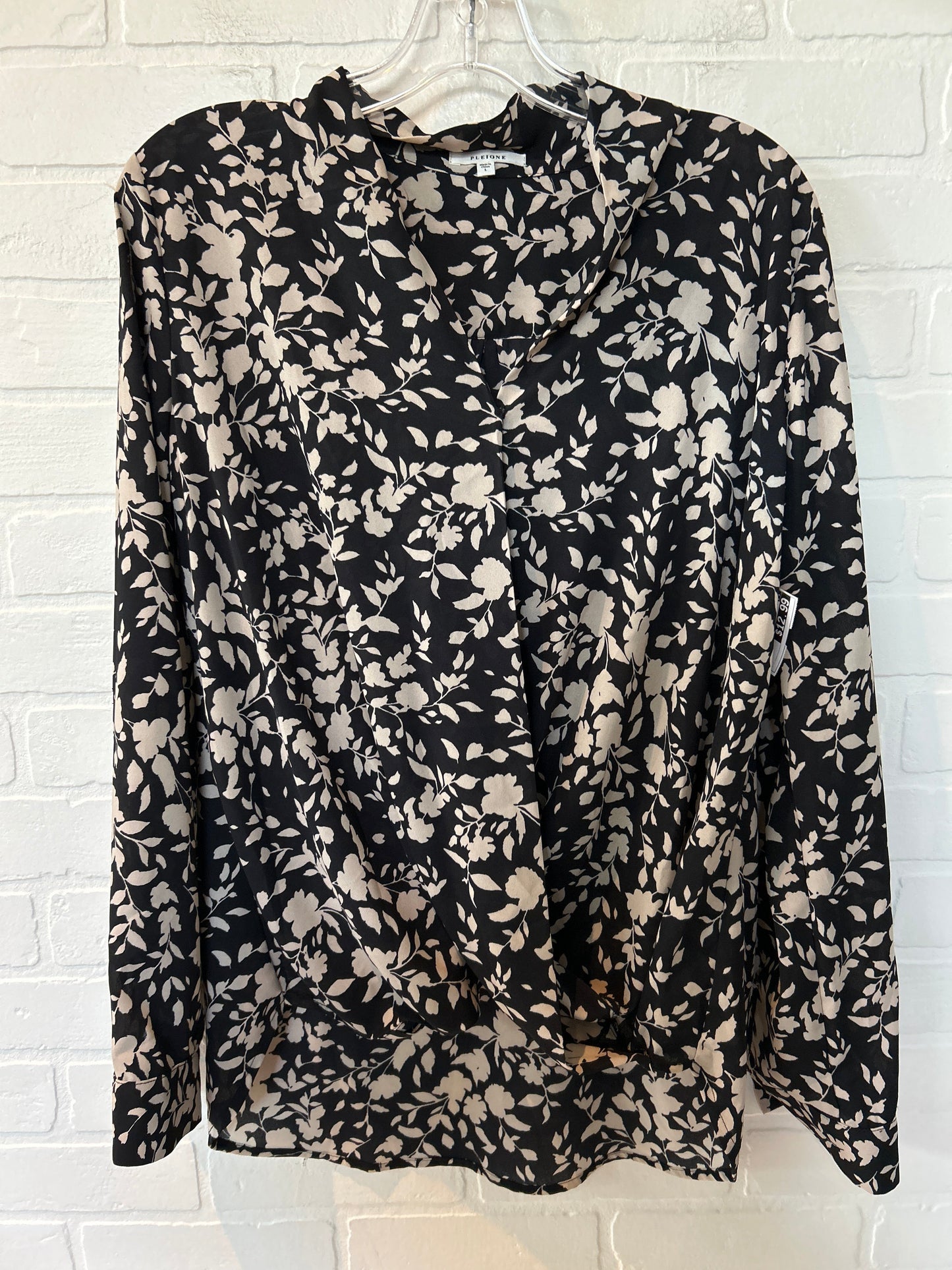 Floral Top Long Sleeve Pleione, Size L