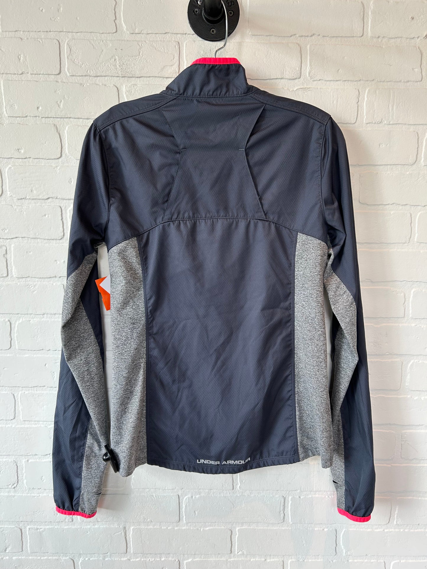 Athletic Jacket By Under Armour In Grey, Size: S