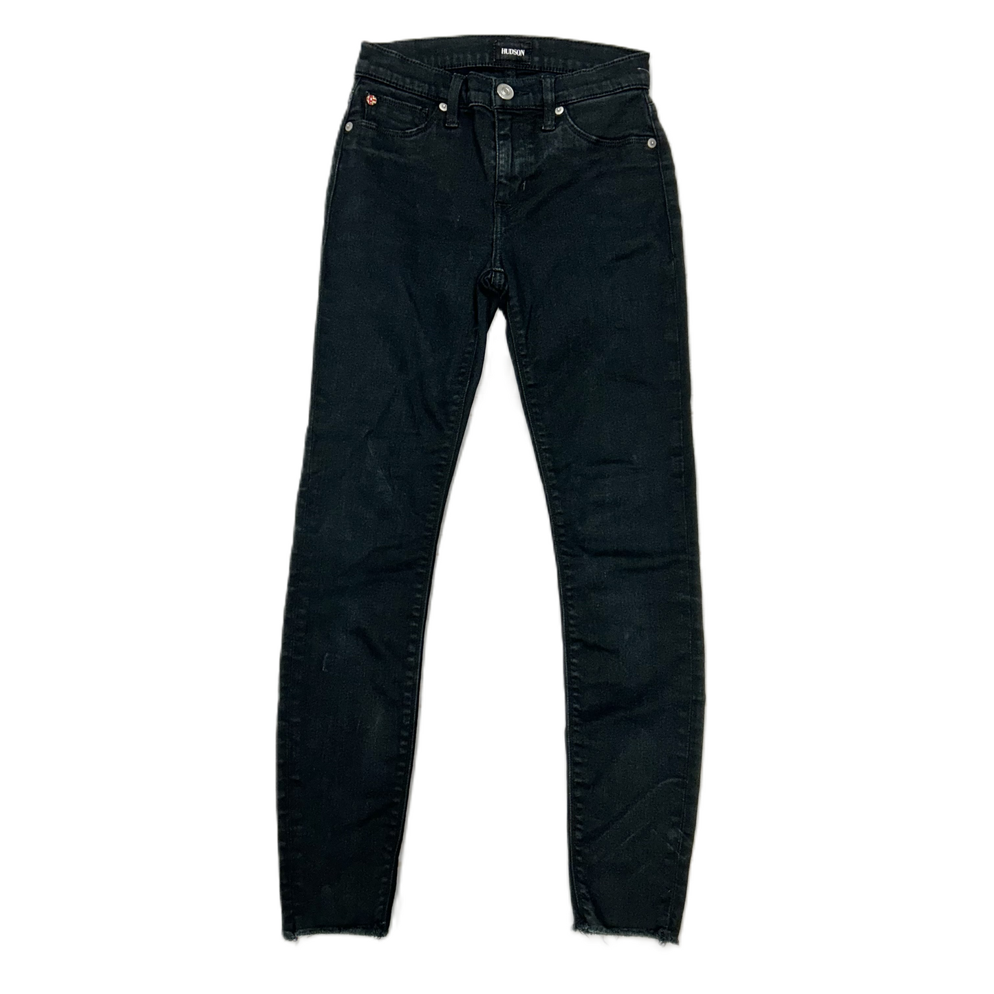Black Denim Jeans Designer By Hudson, Size: 0