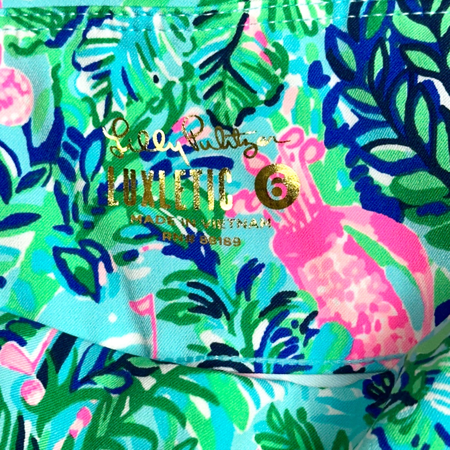 Pants Designer By Lilly Pulitzer In Blue & Pink, Size: 6