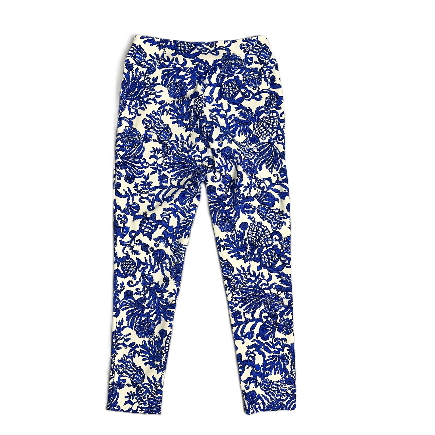 Pants Designer By Lilly Pulitzer In Blue & White, Size: 4