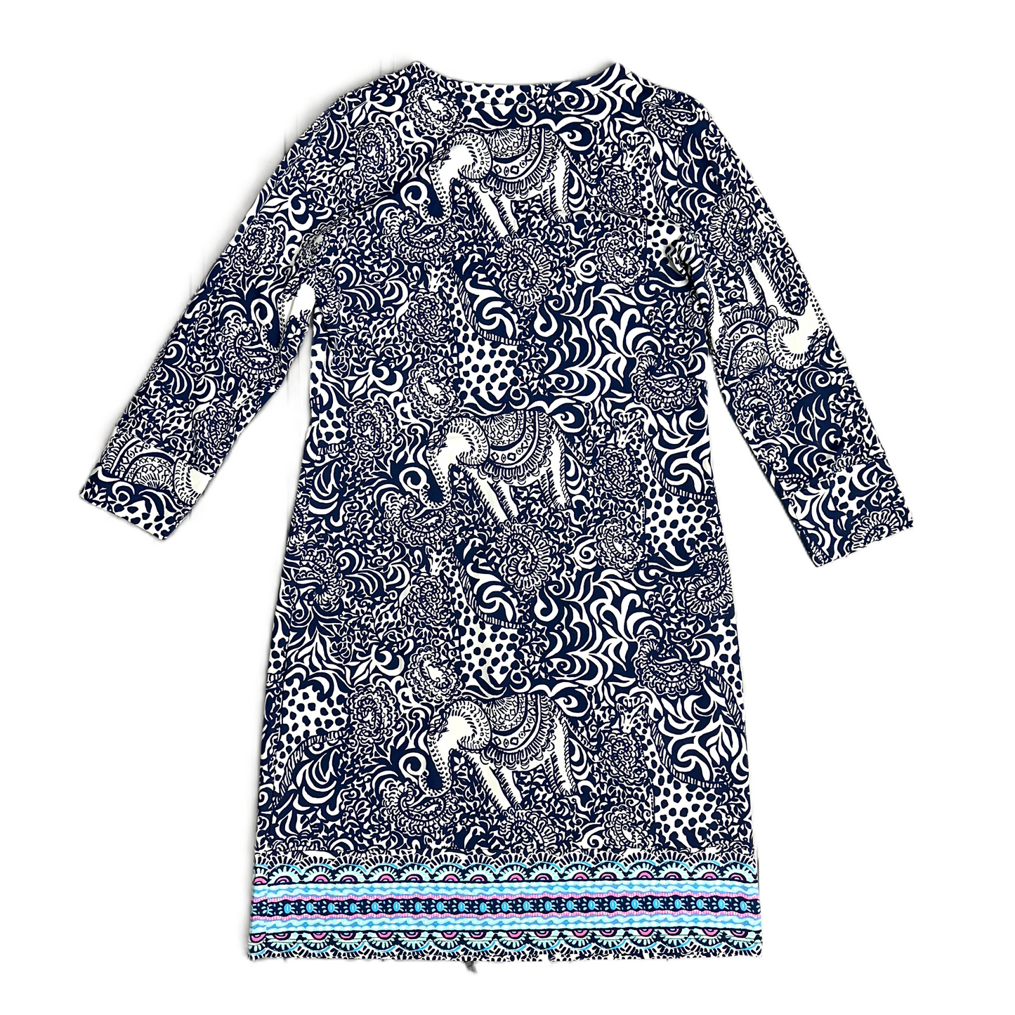 Dress Designer By Lilly Pulitzer In Blue & White, Size: S