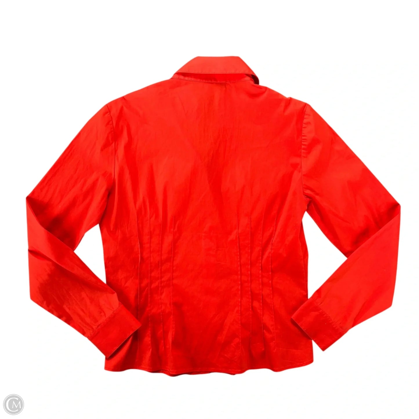 Top Long Sleeve Designer By Lafayette 148 In Orange, Size: S