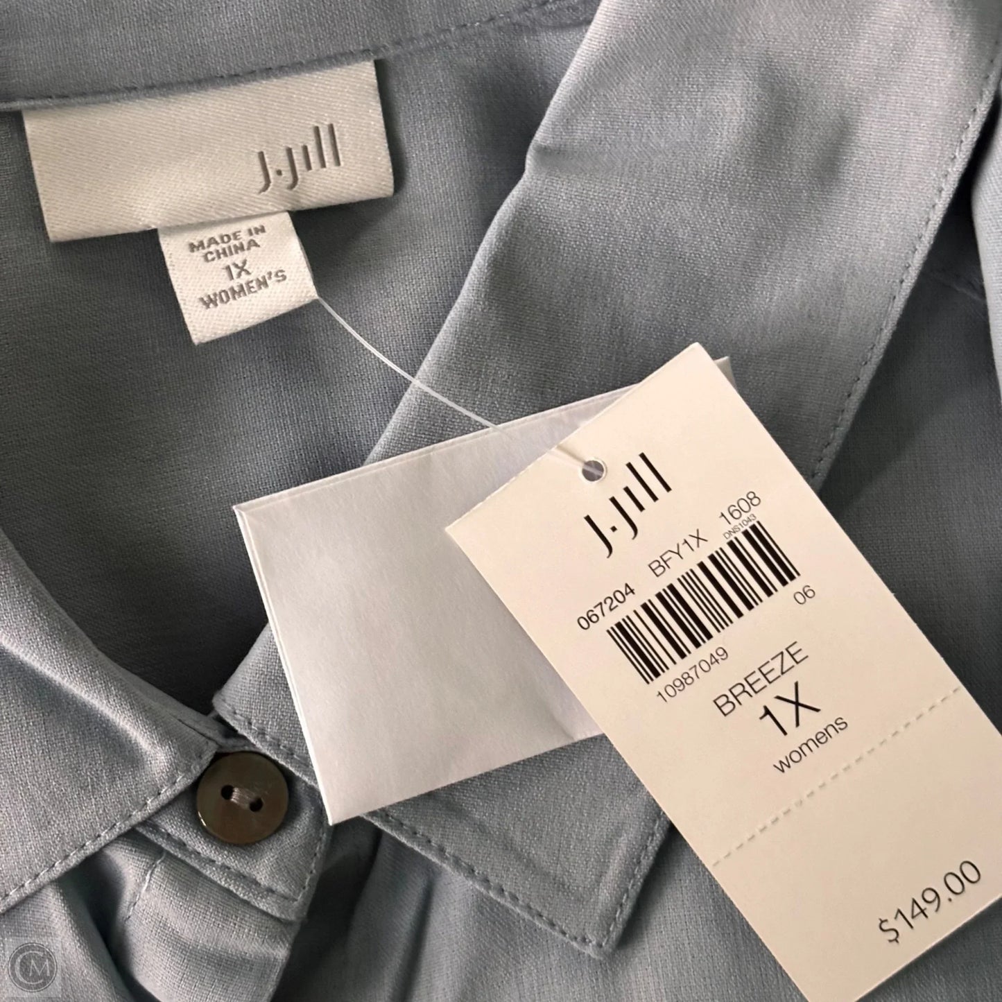 Top Long Sleeve By J. Jill In Blue, Size: 1x