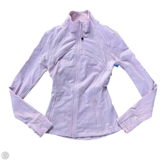 Athletic Jacket By Lululemon In Pink, Size: Xs