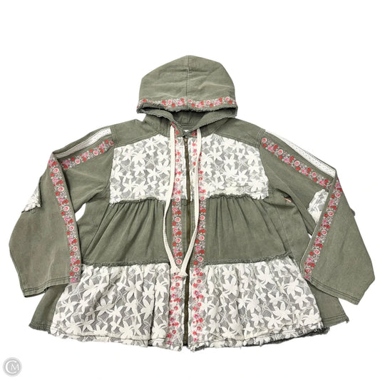 Jacket Other By Pol In Green, Size: L