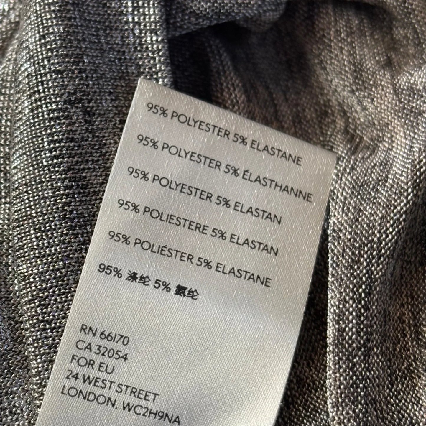 Top Long Sleeve By Anthropologie In Silver, Size: L