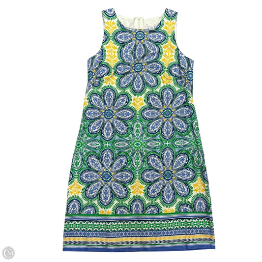 Dress Casual Short By London Times In Blue & Green, Size: S