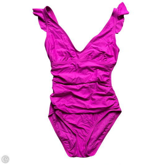 Swimsuit By Ellen Tracy In Purple, Size: M