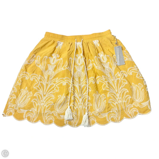 Skirt Mini & Short By Soft Surroundings In Yellow, Size: S
