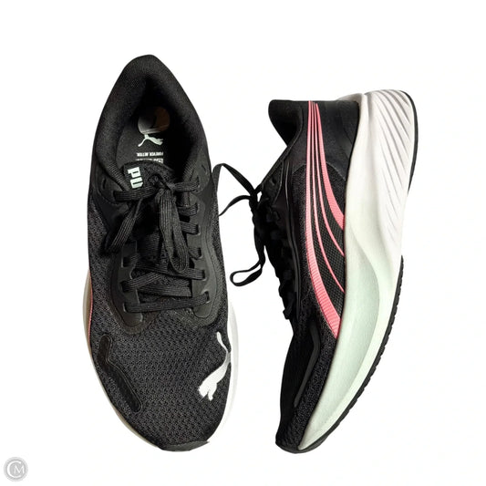 Shoes Athletic By Puma In Black & Pink, Size: 7