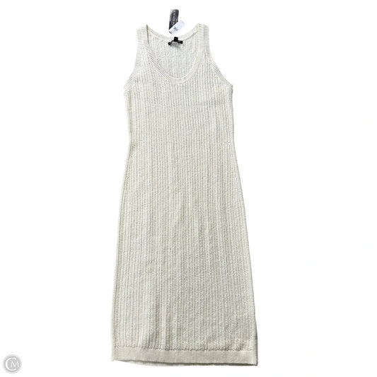 Dress Casual Midi By Banana Republic In Ivory, Size: S