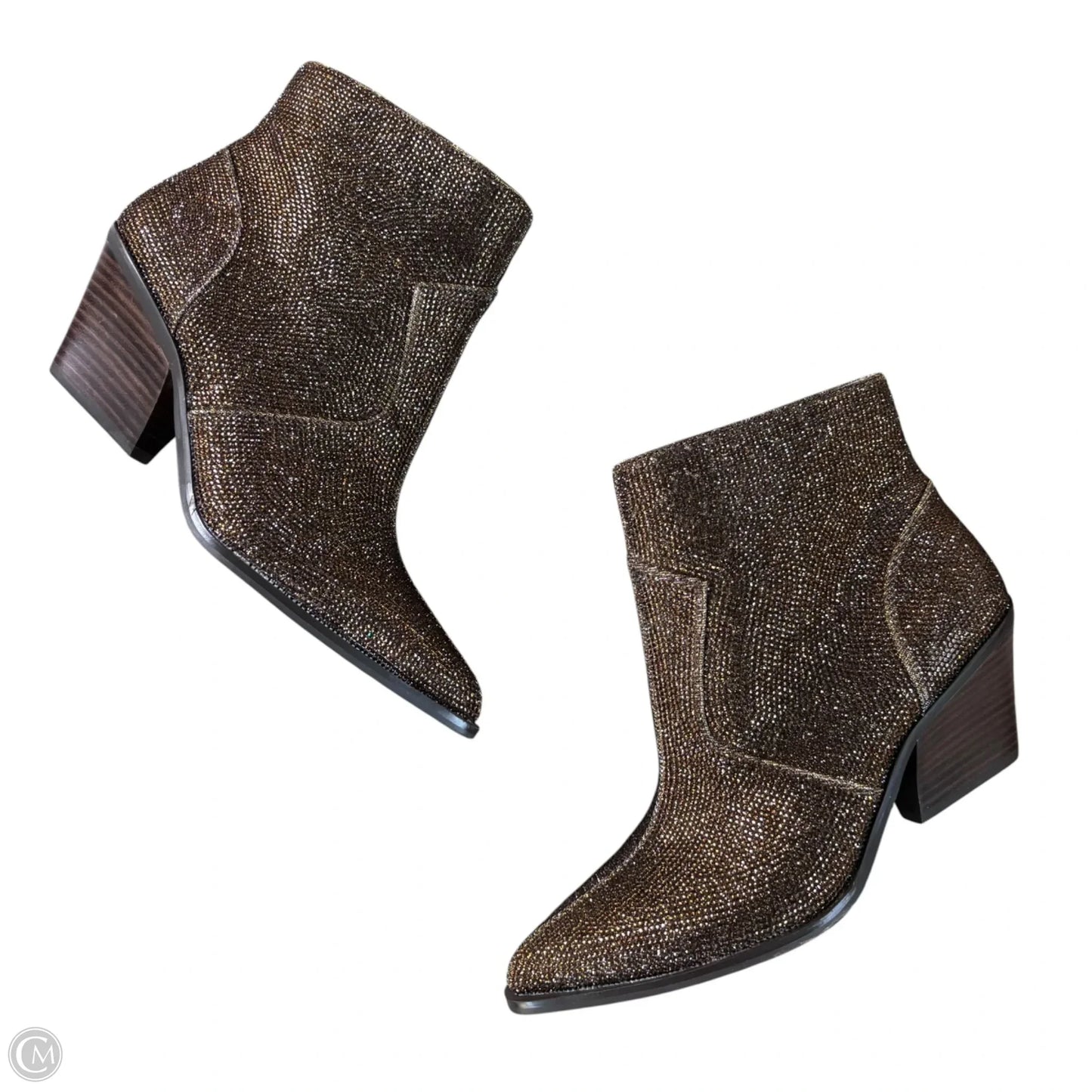 Boots Ankle Heels By Jessica Simpson In Bronze, Size: 8
