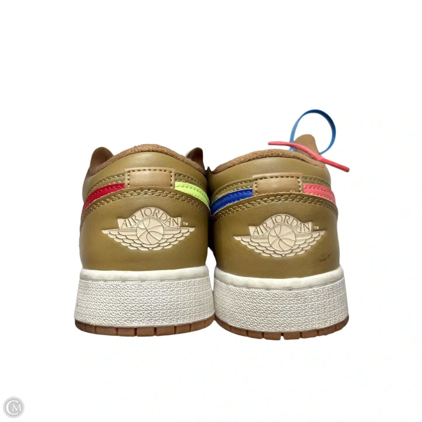 Shoes Luxury Designer By Jordan In Brown & Pink, Size: 7.5