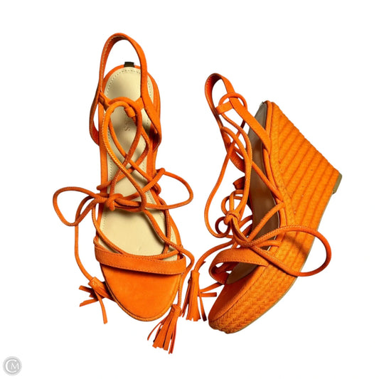 Sandals Heels Wedge By Guess In Ombre Print, Size: 8.5