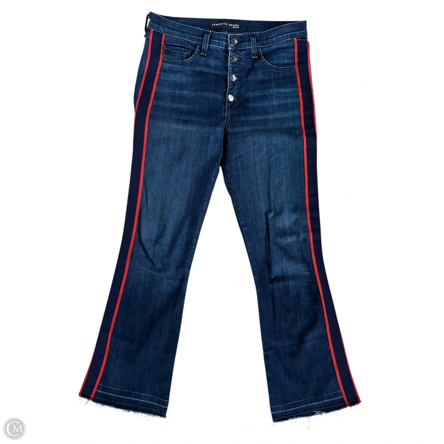 Jeans Flared By Veronica Beard In Blue Denim, Size: 10