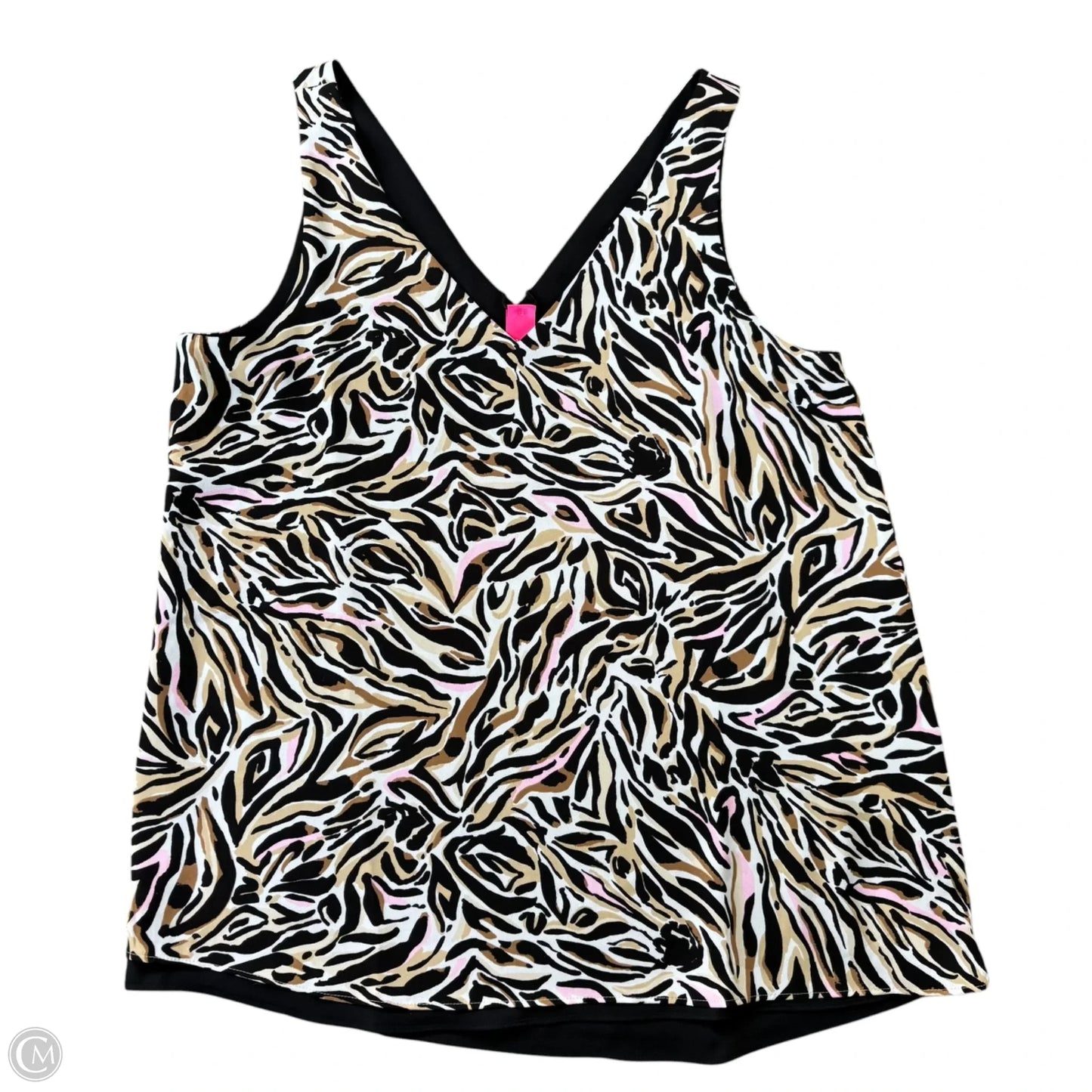 Top Sleeveless Designer By Lilly Pulitzer In Black & Cream, Size: Xs