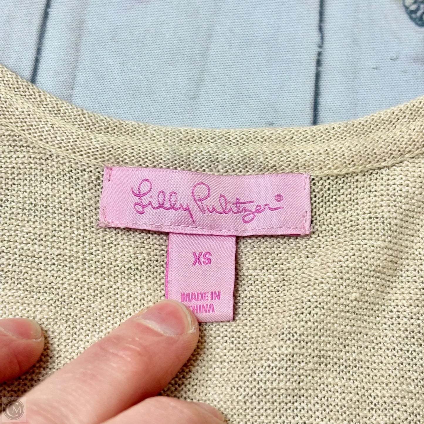 Top Sleeveless Designer By Lilly Pulitzer In Cream, Size: Xs