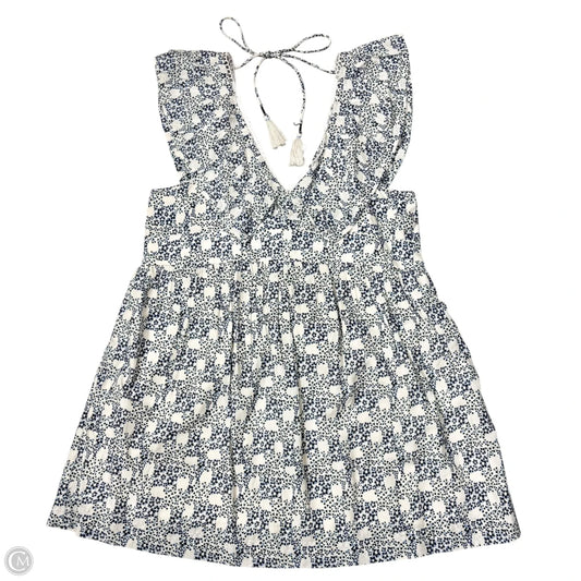 Dress Casual Short By Anthropologie In Blue & White, Size: Xl