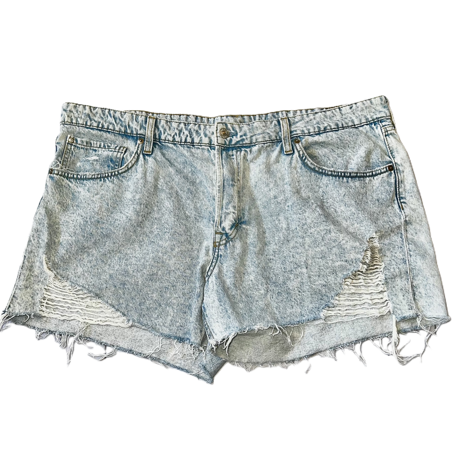 Blue Denim Shorts By H&m, Size: 18