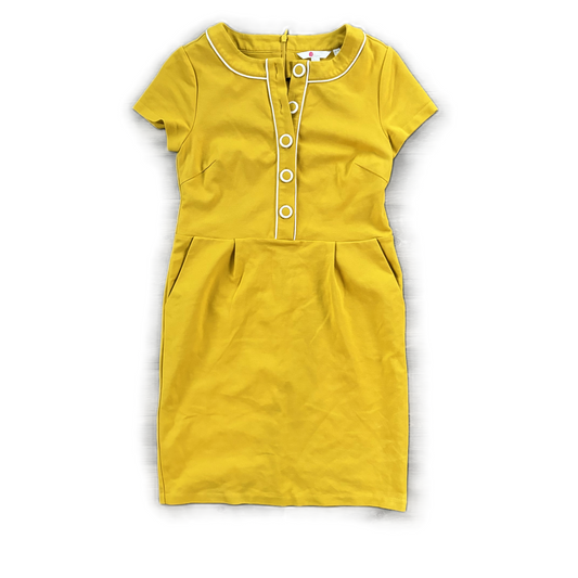 Dress Work By Boden In Yellow, Size: Xs