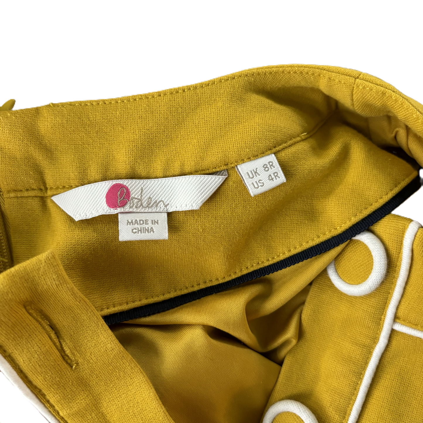 Dress Work By Boden In Yellow, Size: Xs