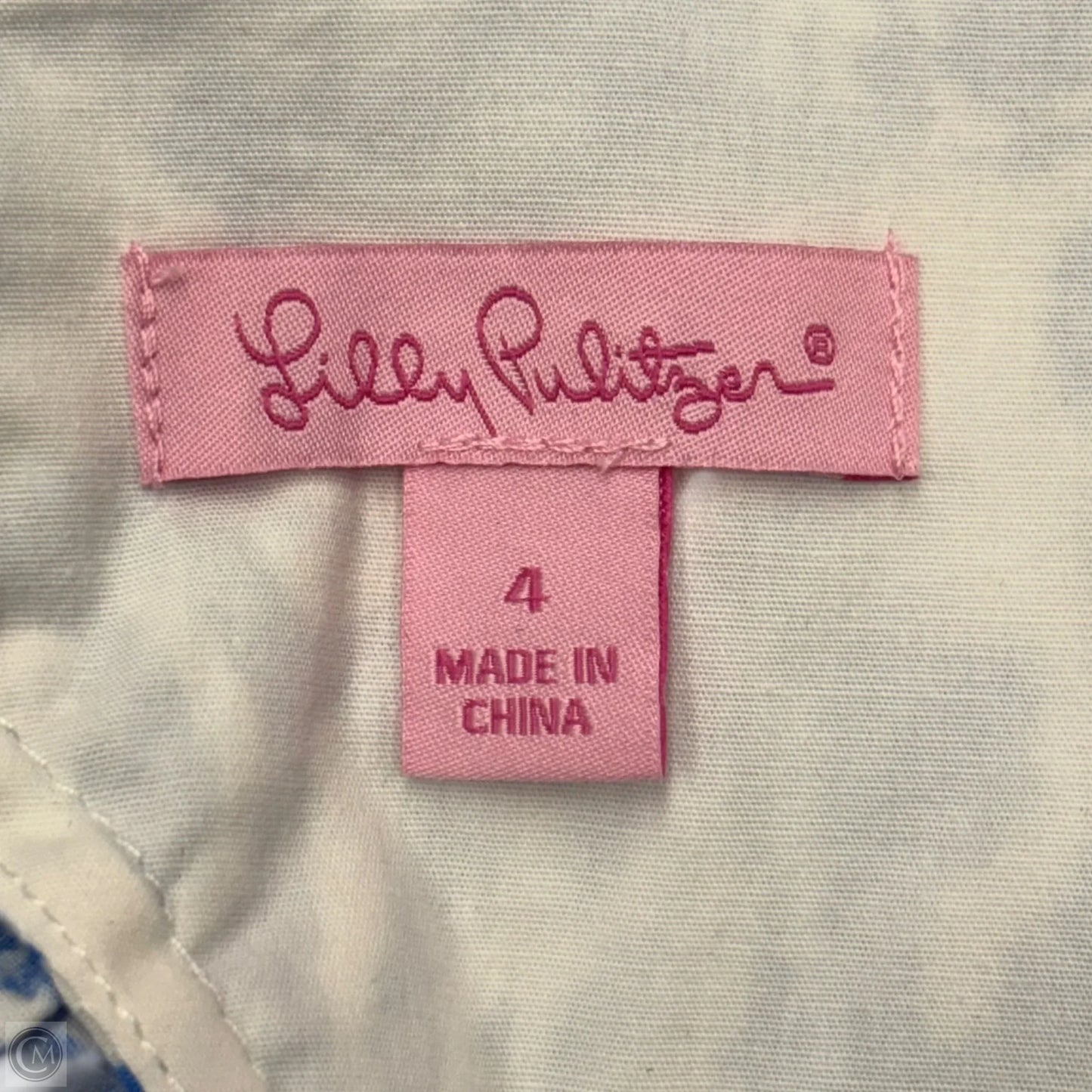 Dress Designer By Lilly Pulitzer In Blue White, Size: S