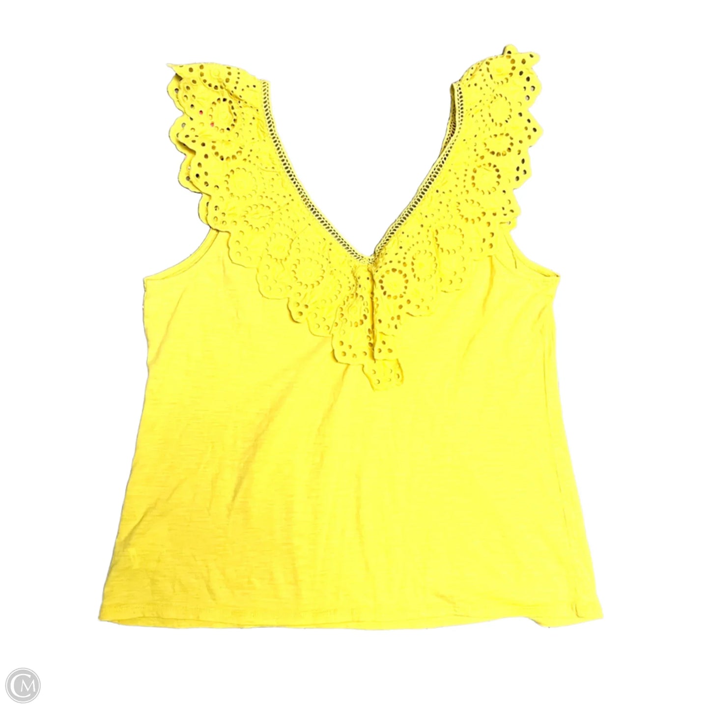 Top Sleeveless Designer By Lilly Pulitzer In Yellow, Size: L