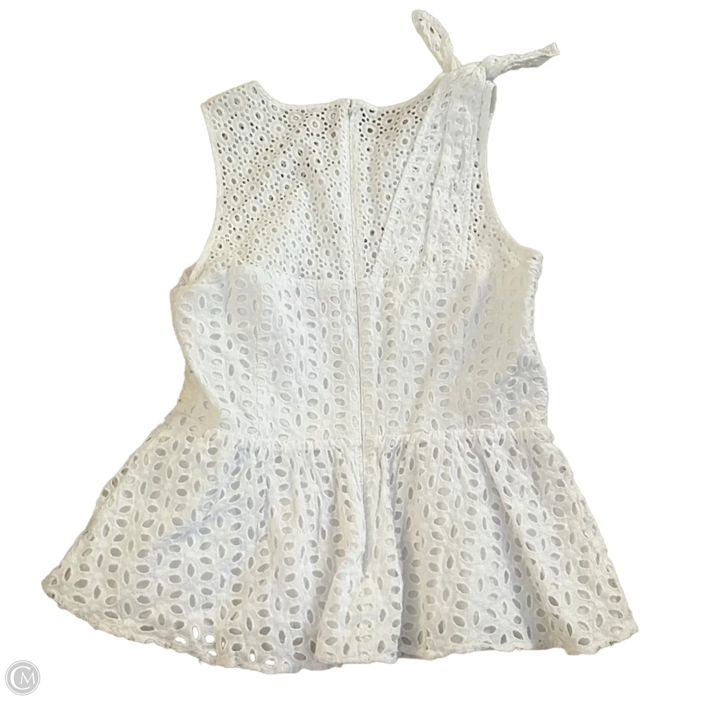 Top Sleeveless Designer By Lilly Pulitzer In White, Size: S
