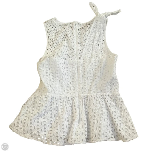 Top Sleeveless Designer By Lilly Pulitzer In White, Size: S