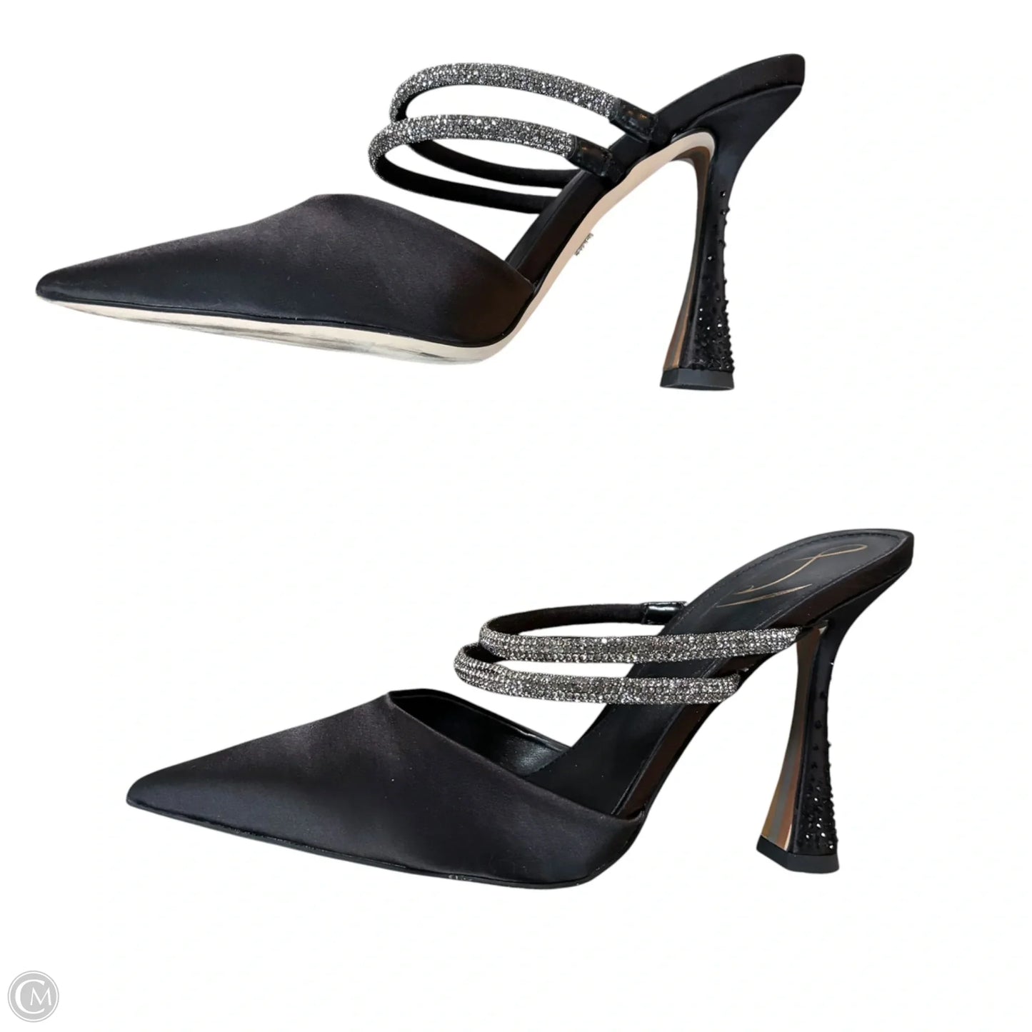 Shoes Heels Wedge By Sam Edelman In Black & Silver, Size: 9.5