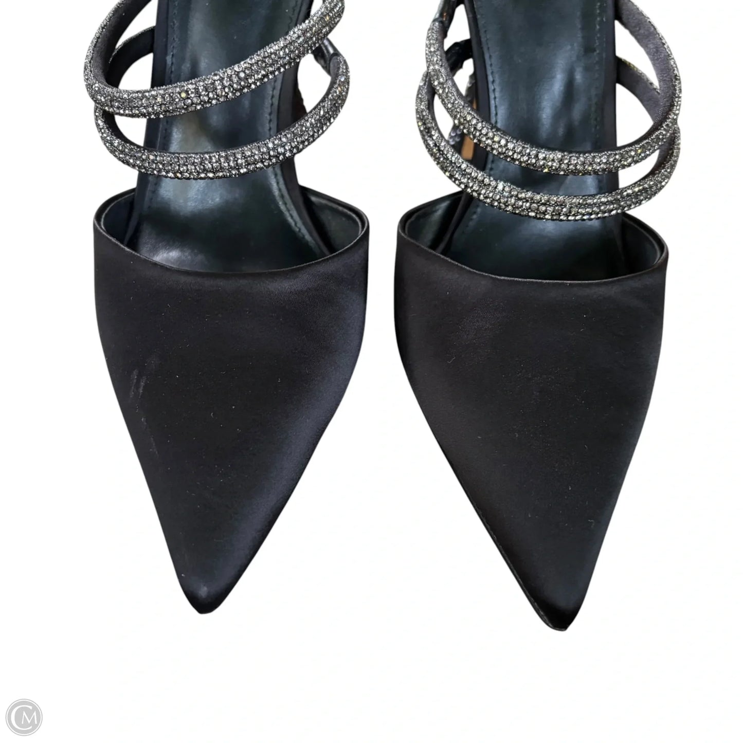 Shoes Heels Wedge By Sam Edelman In Black & Silver, Size: 9.5
