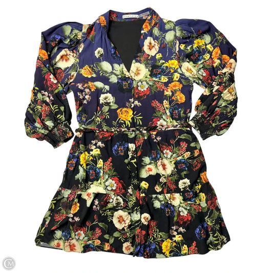 Dress Designer By Alice + Olivia In Floral Print, Size: Xl