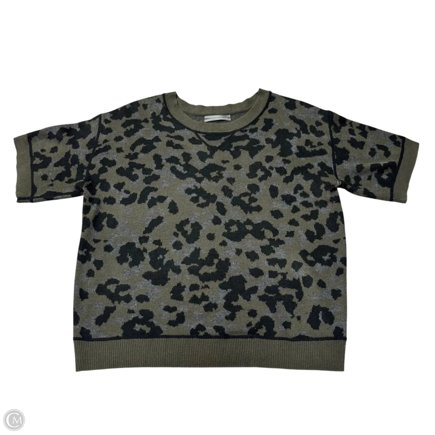 Sweater Short Sleeve By Anthropologie In Camouflage Print, Size: L