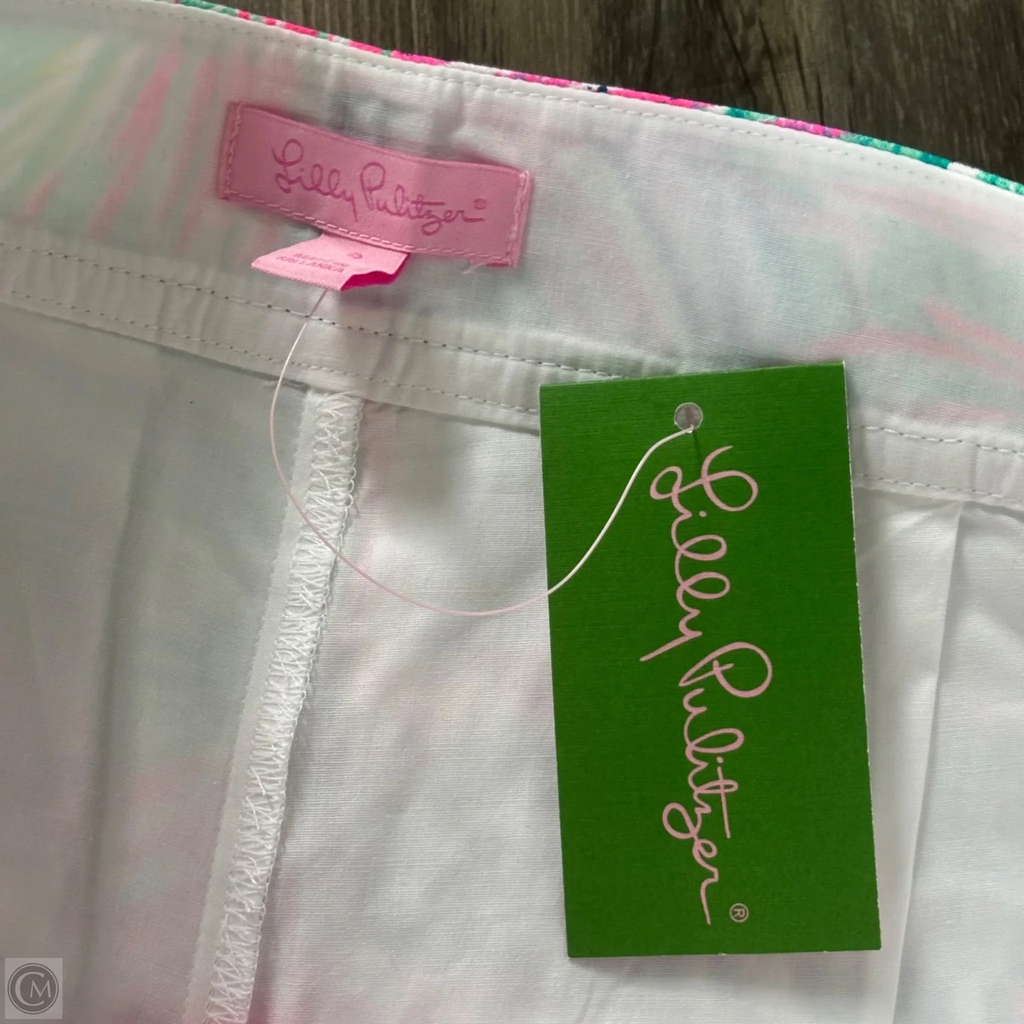 Skort Designer By Lilly Pulitzer In Blue & Pink, Size: M