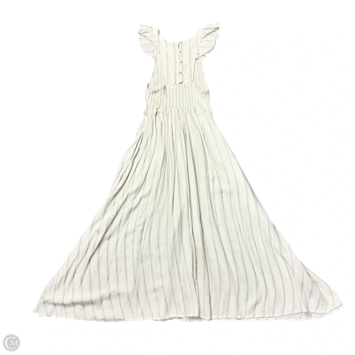 Dress Casual Maxi By Free People In Cream & Tan, Size: Xs
