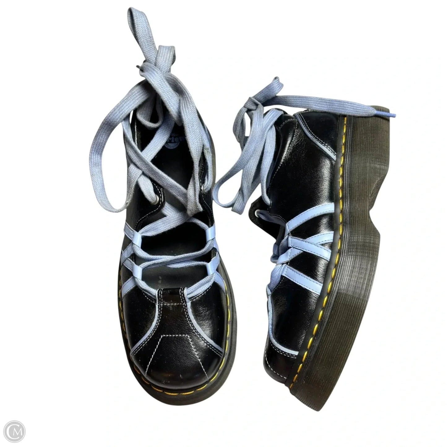 Shoes Flats By Dr Martens In Black, Size: 10