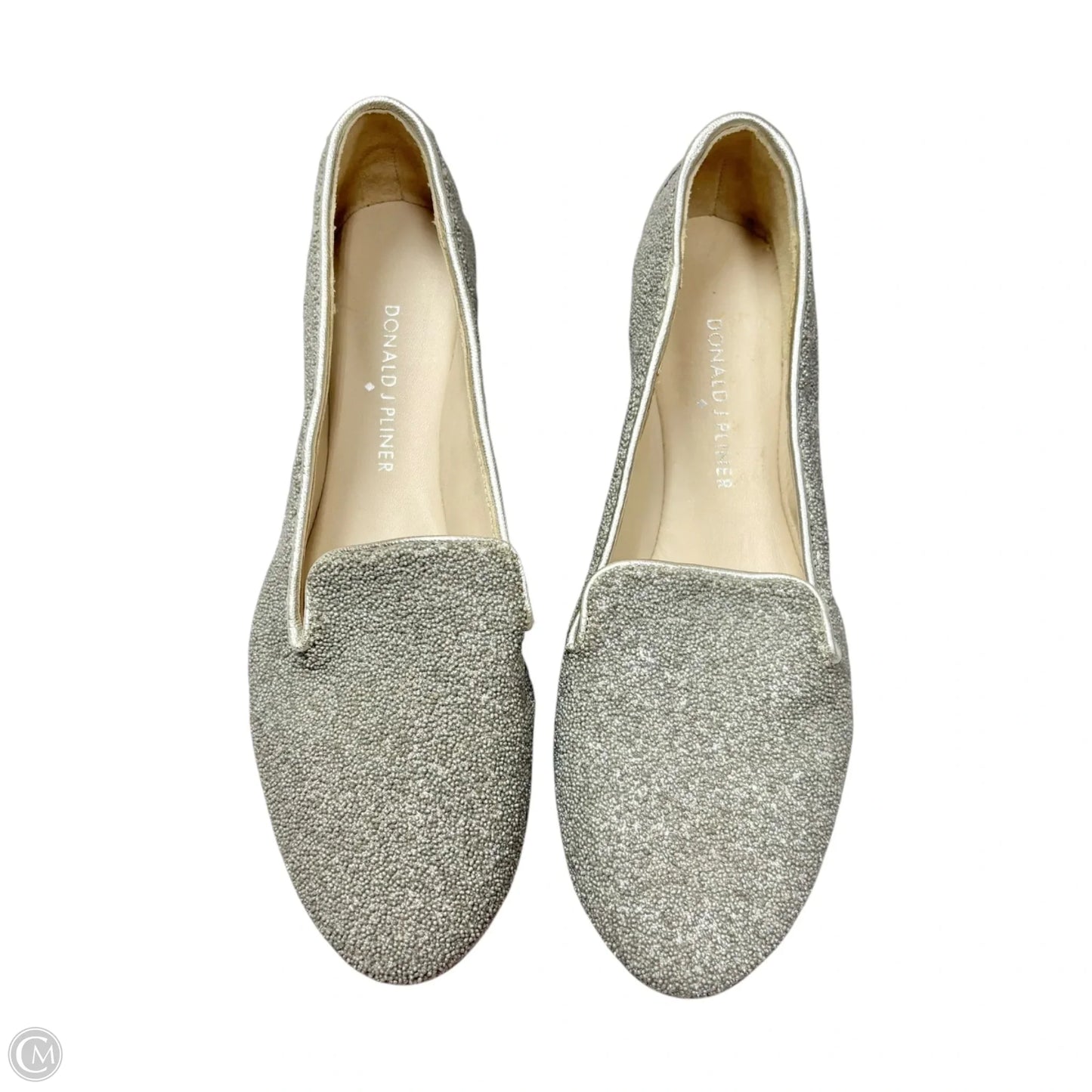 Shoes Flats By Donald Pliner In Silver, Size: 6