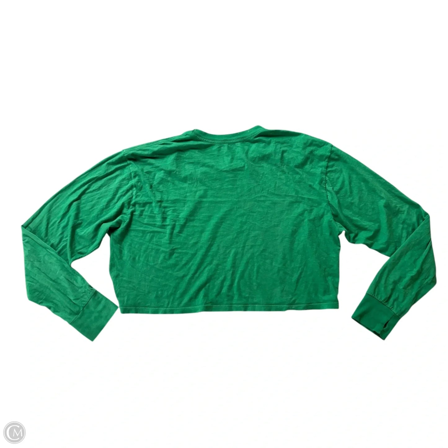Top Long Sleeve By Majestic In Green, Size: M