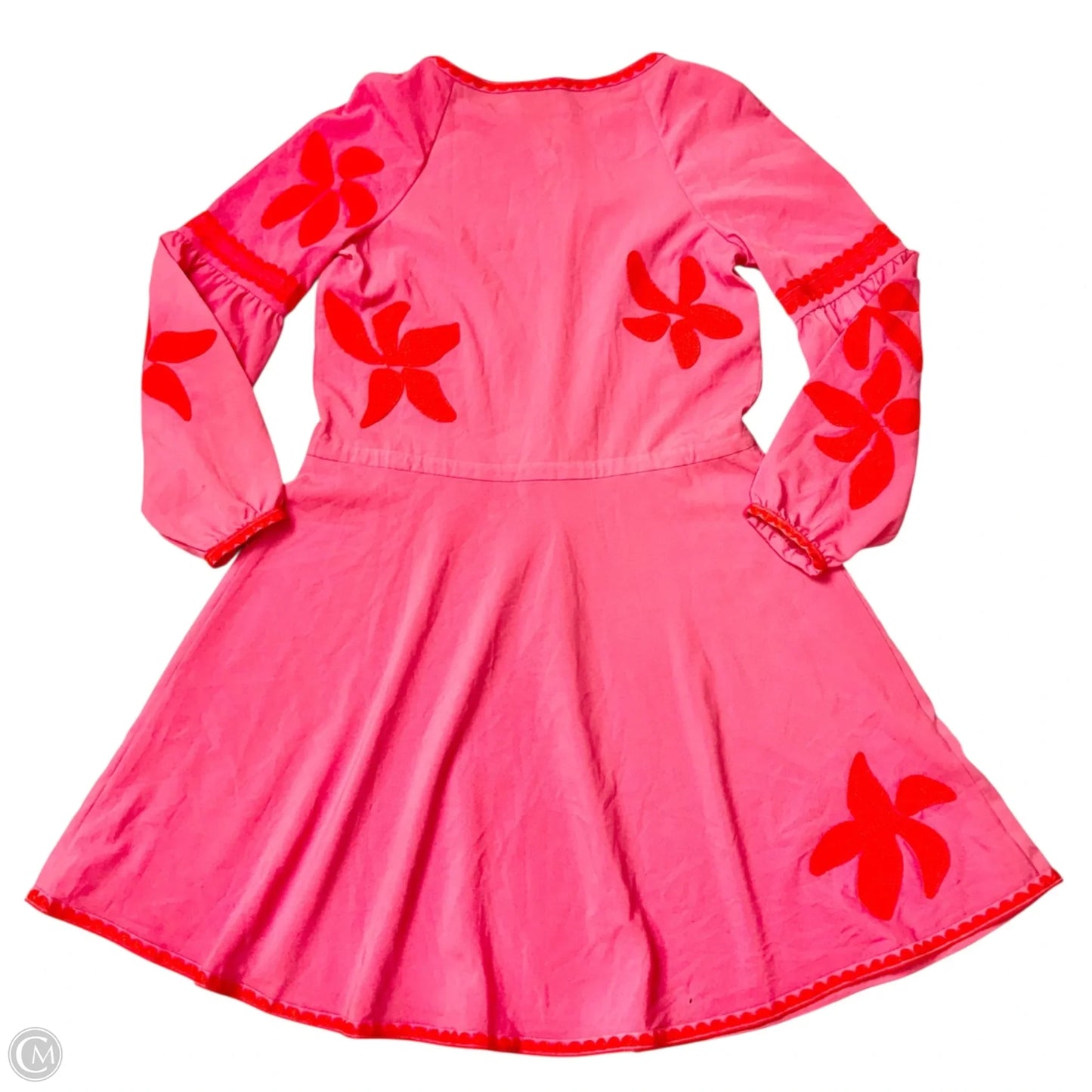 Dress Designer By Tory Burch In Pink & Red, Size: S