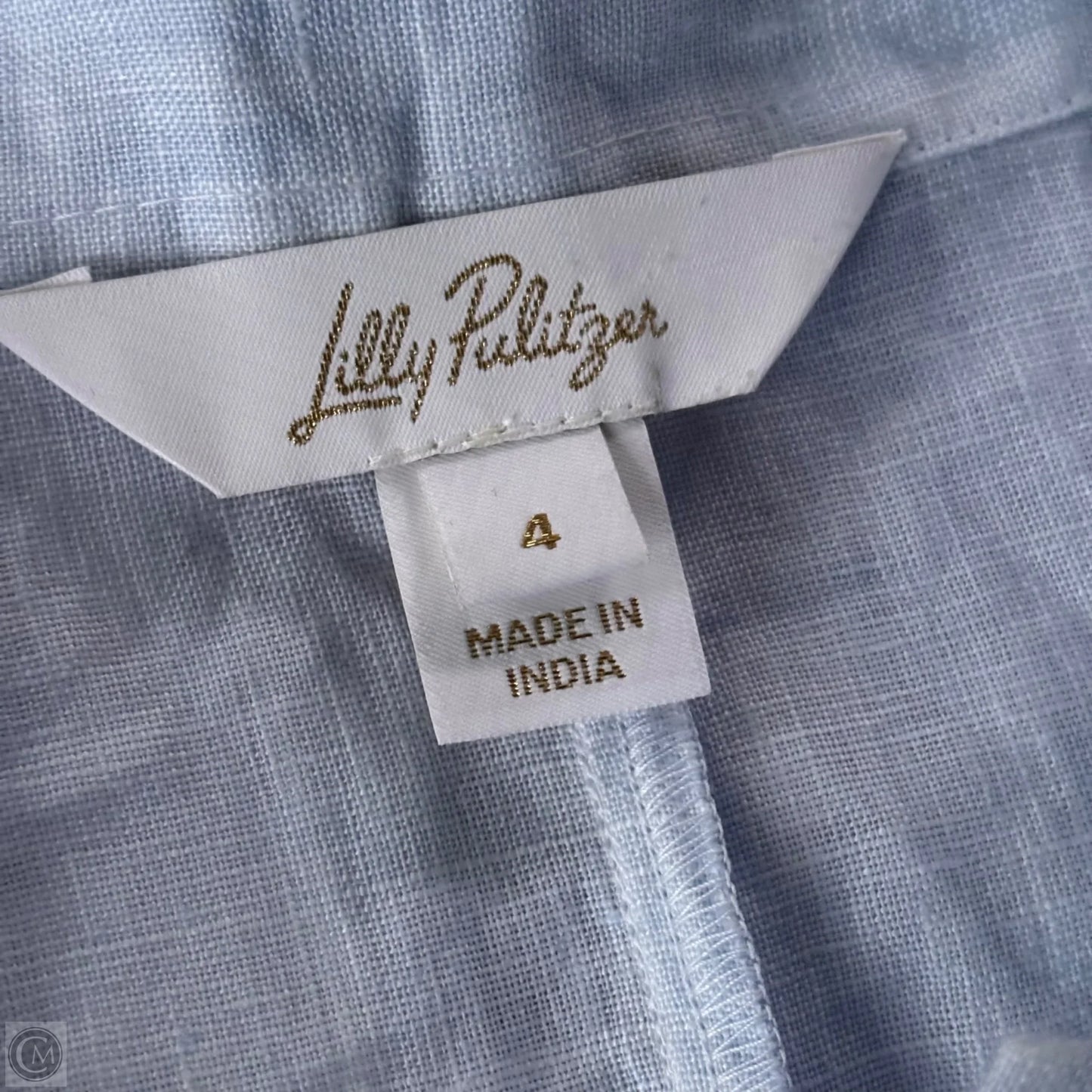 Romper Designer By Lilly Pulitzer In Blue & Pink, Size: S