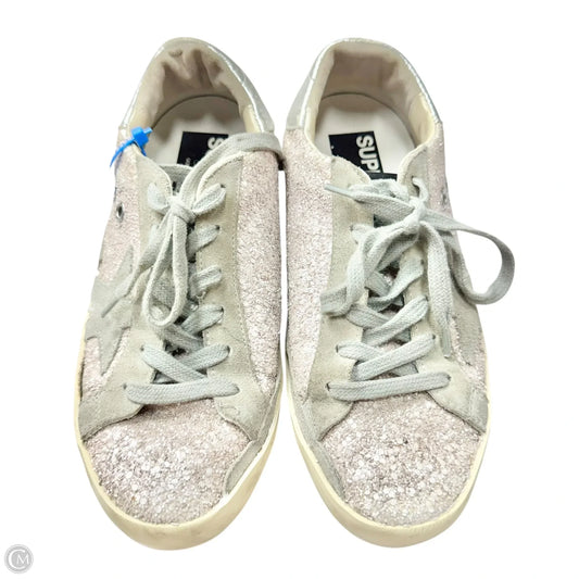 Shoes Luxury Designer By Golden Goose In Silver, Size: 5.5