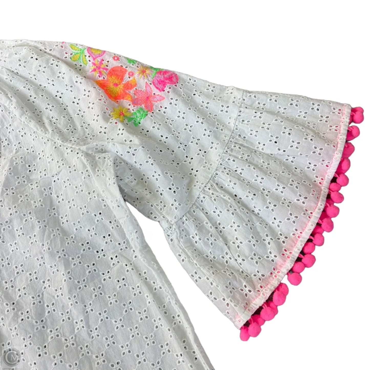 Top Long Sleeve Designer By Lilly Pulitzer In White, Size: S