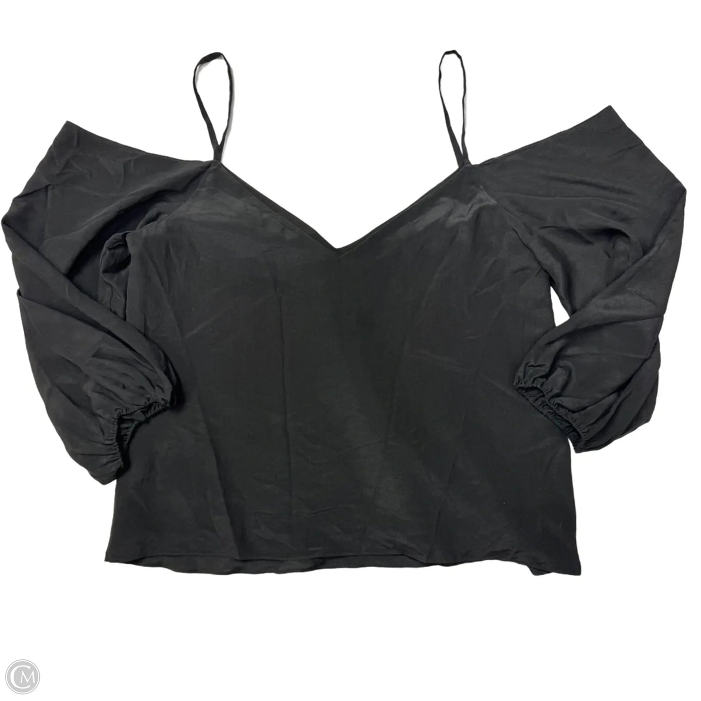 Top 3/4 Sleeve Designer By Alice + Olivia In Black, Size: M