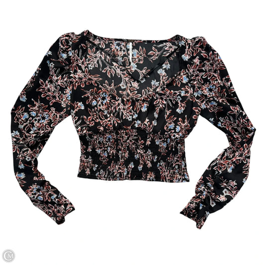 Top Long Sleeve By Free People In Black, Size: Xs