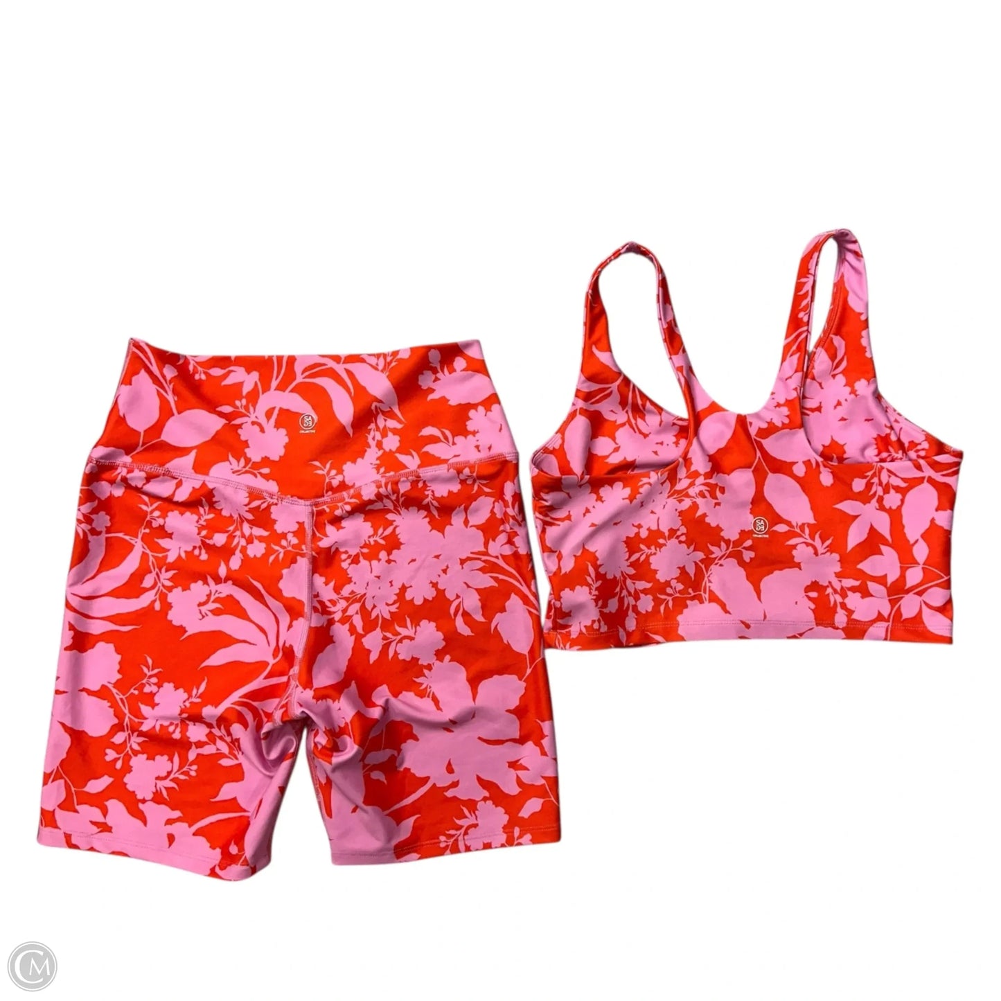 Athletic Shorts 2pc By Sage In Pink & Red, Size: L