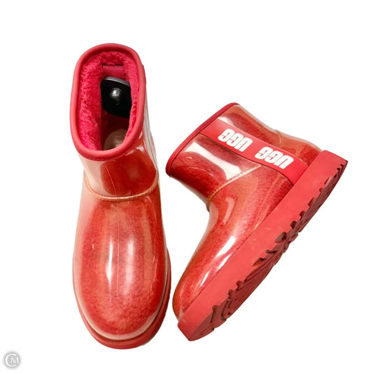Boots Designer By Ugg In Red, Size: 8