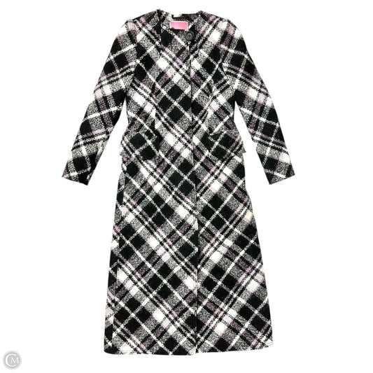 Coat Designer By Kate Spade In Black & Purple, Size: Xs