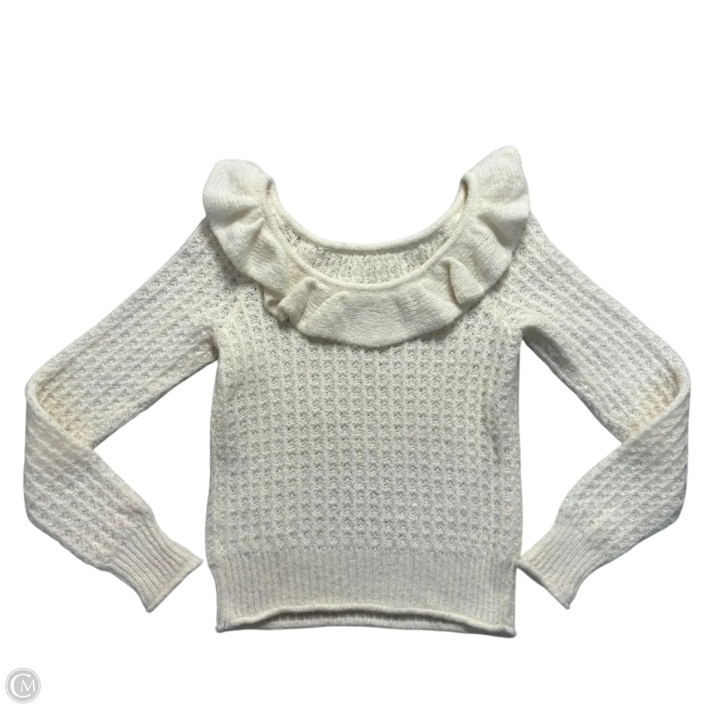 Sweater By Anthropologie In Cream, Size: Xs