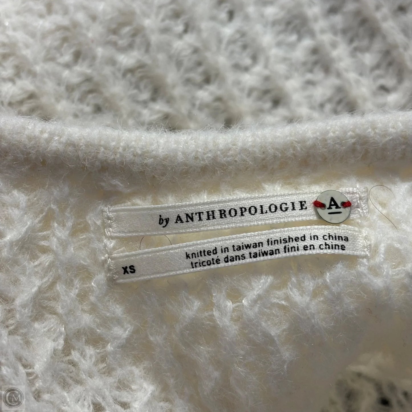Sweater By Anthropologie In Cream, Size: Xs